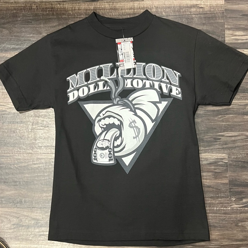 Men’s Million Dolla Motive Black Graphic T-Shirt